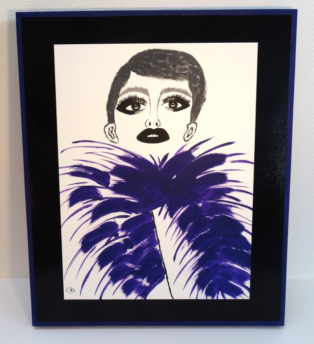 Drei Schwestern-violett (50 x 60 cm)